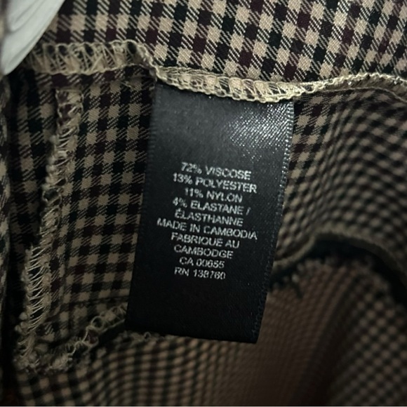 Camber & Grace Plaid Skinny Pull On Pants L - Picture 8 of 8
